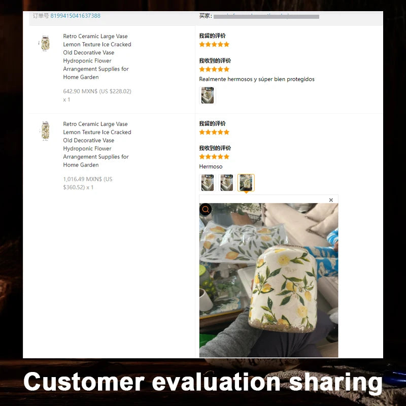 Retro Ceramic Large Vase Lemon Texture Ice Cracked Old Decorative Vase Hydroponic Flower Arrangement Supplies for Home Garden