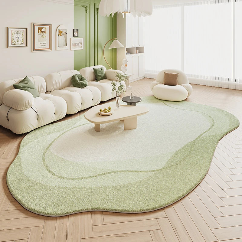 Thicken Study Carpet Modern Simple Carpets for Living Room Irregular Bedroom Decor Plush Rug Home Special-shaped Anti-slip Mat