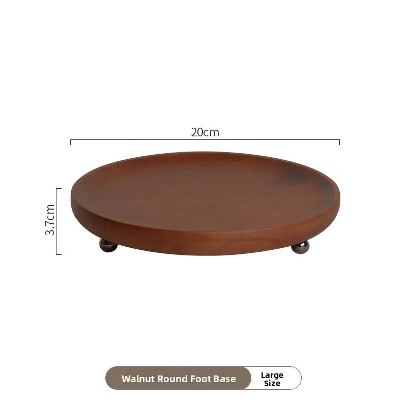 Walnut Double-Layer Organizer