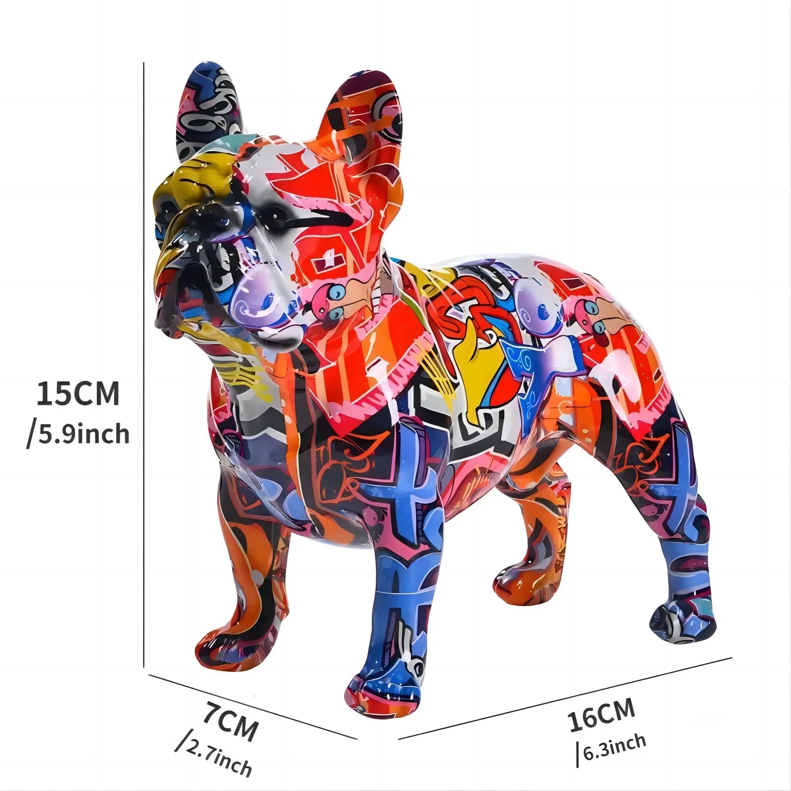 Vibrant Dachshund Resin Statue