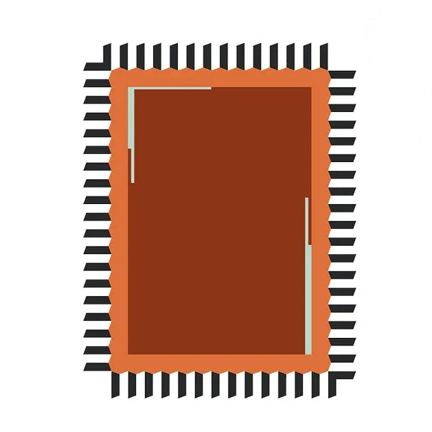 Plush Retro Living Room Rug