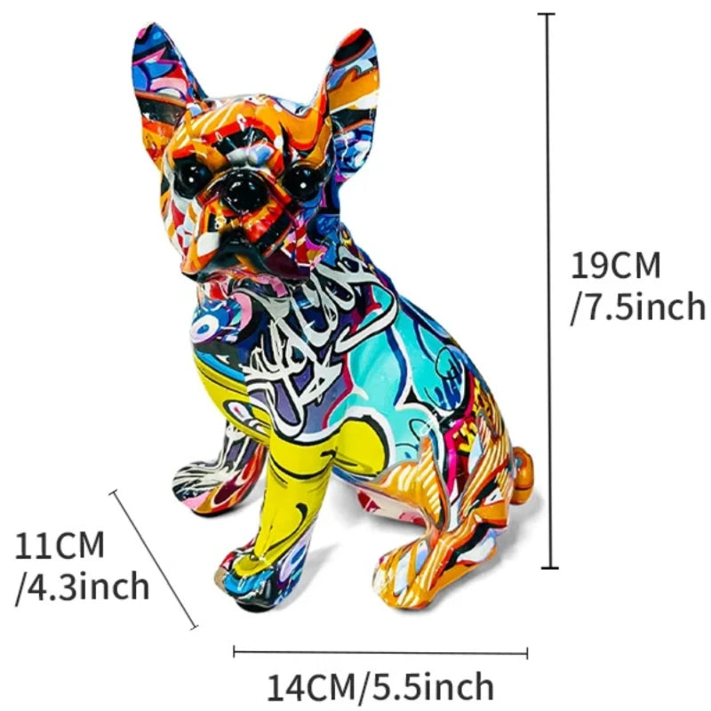 Vibrant Dachshund Resin Statue