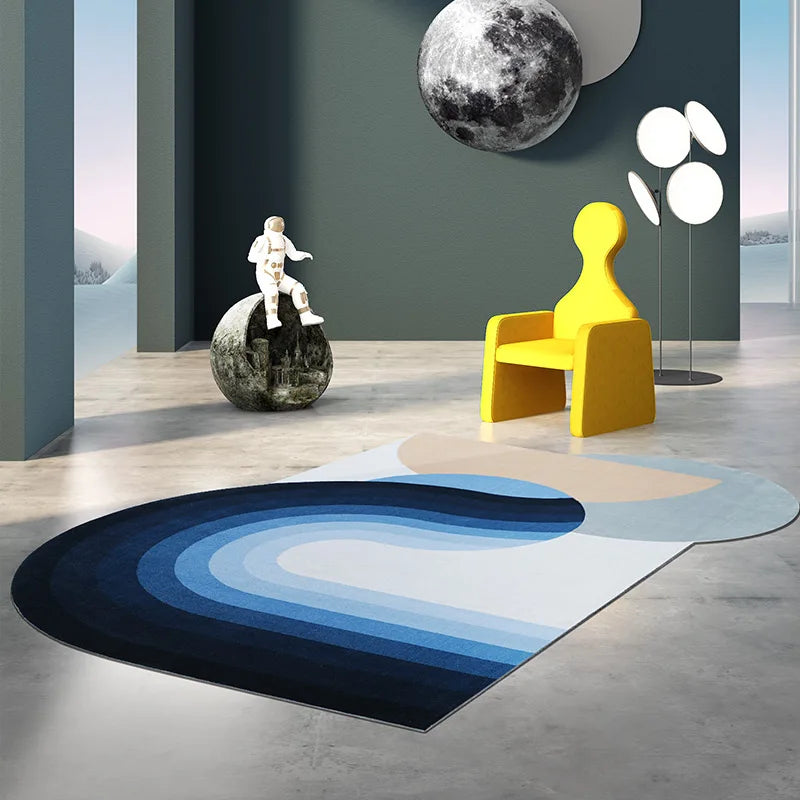 Modern High End Irregular Rug Teenager Bedroom Decoration Carpet Simple Fluffy Soft Carpets for Living Room Lounge Plush Mat