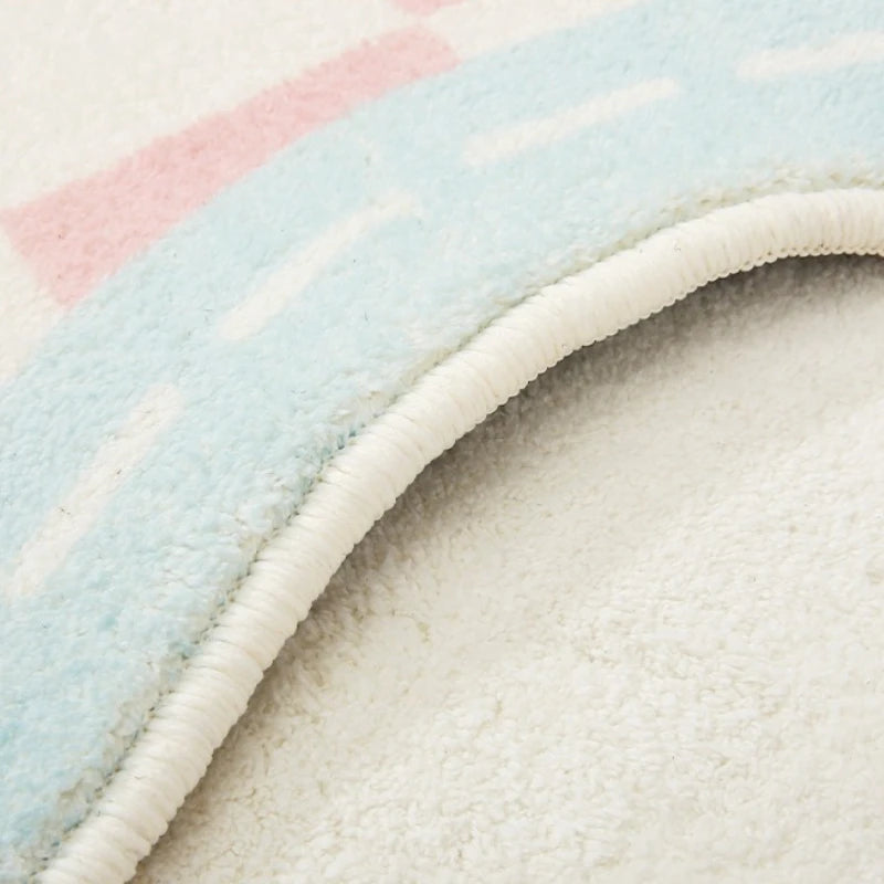Cartoon Style Rugs for Bedroom Irregular Shapes Living Room Decoration Carpet Thick Plush Children Floor Mat Study Anti-slip Rug