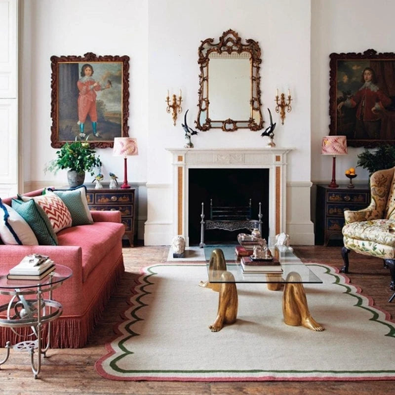 Minimalist Irregular Living Room Decoration Carpet Creative Rugs for Bedroom Large Area Baby Crawling Mat Cloakroom Plush Rug