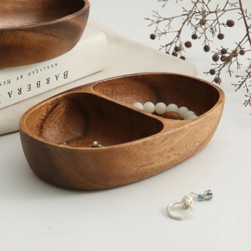 Japanese Sle Wooden Desktop Organizer Box l Key Jewelry Sorting Tray Rustic Chic Home Decorative Storage Box for Desktop