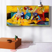 Arthyx,Hand-painted Abstract Famous By Kandinsky Oil Paintings On Canvas,Modern Art Wall Picture For Living Room,Home Decoration