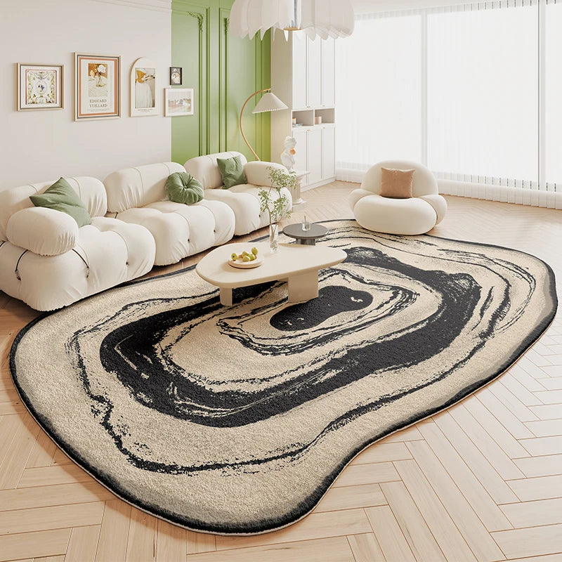 Thicken Study Carpet Modern Simple Carpets for Living Room Irregular Bedroom Decor Plush Rug Home Special-shaped Anti-slip Mat