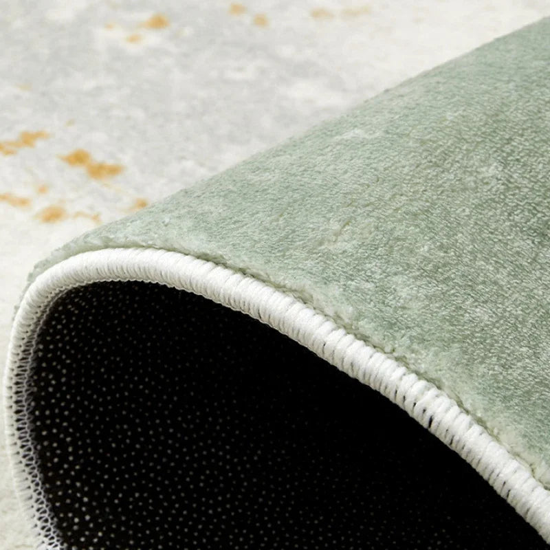 American Retro Carpets for Living Room Thicken Washable Floor Mat Home Plush Lounge Rug Irregular Bedroom Decor Anti-slip Carpet