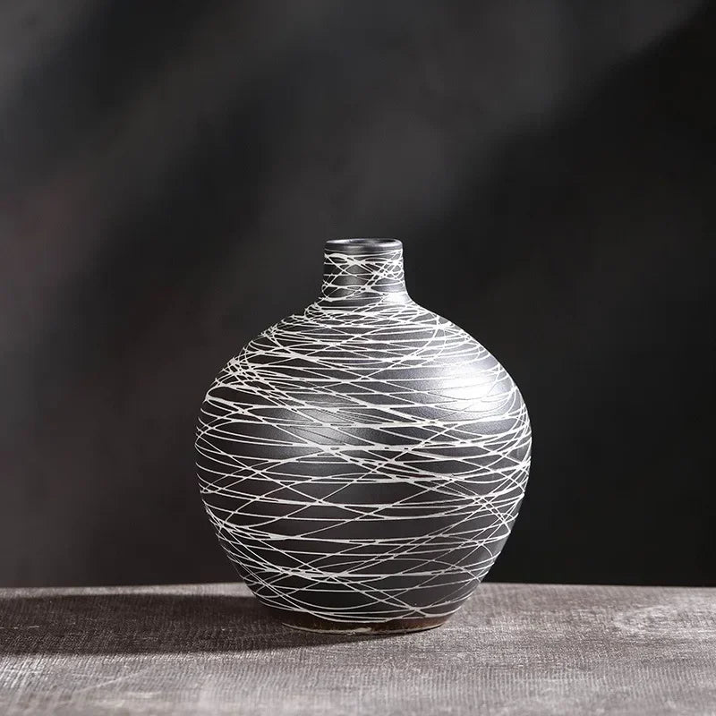 Elegant Ceramic Vase Trio Set